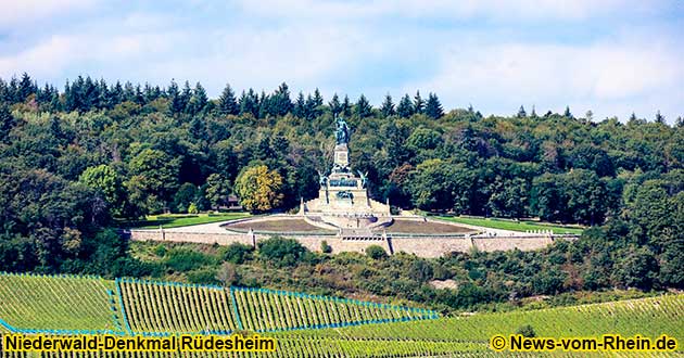 Niederwald Monument Ruedesheim on the Rhine River